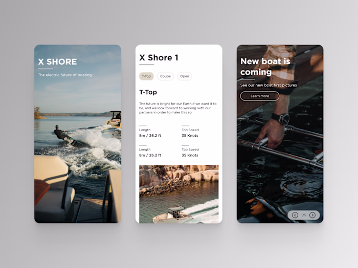 Mobile views for Shopify store