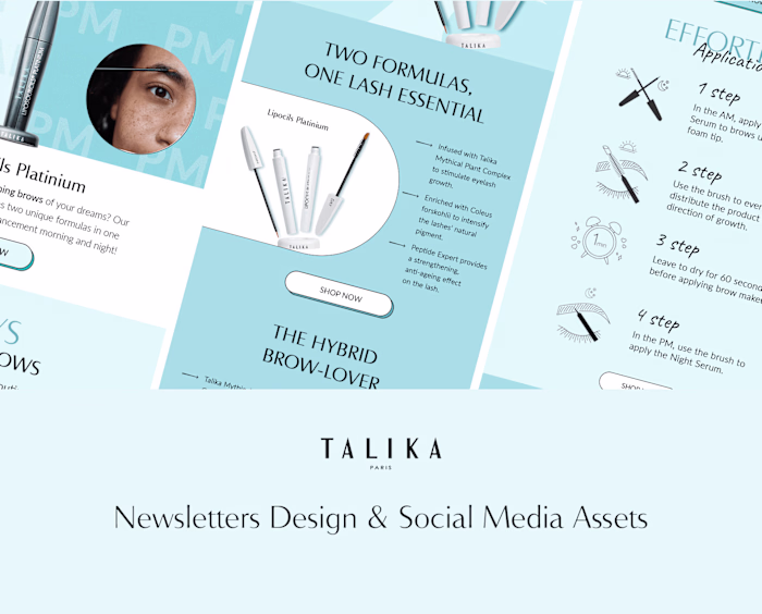 Email Designs for Talika Paris Cosmetics