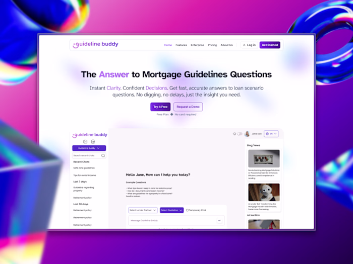 Guideline Buddy - AI-Powered Mortgage Guideline Chatbot