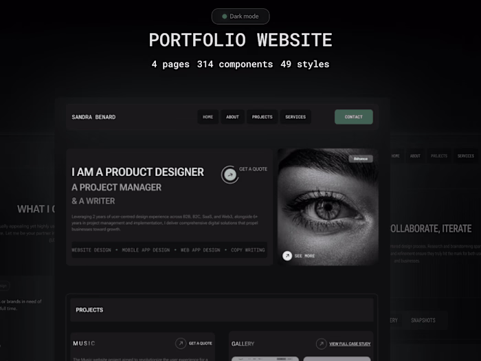 Interactive Portfolio website
