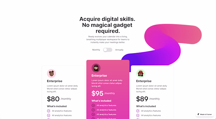 Rise framer template 