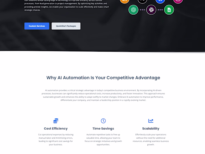 Multi-Page Company Website with Advanced Integrations