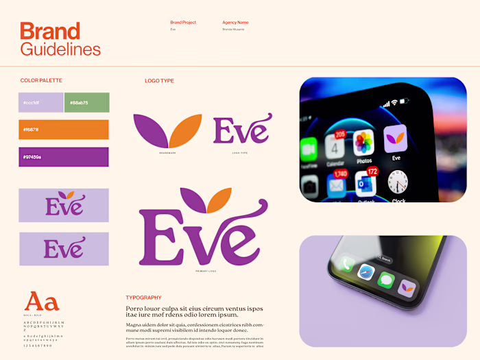 Eve Flower Shop App – Express Brand Identity Crafted in 1 Week