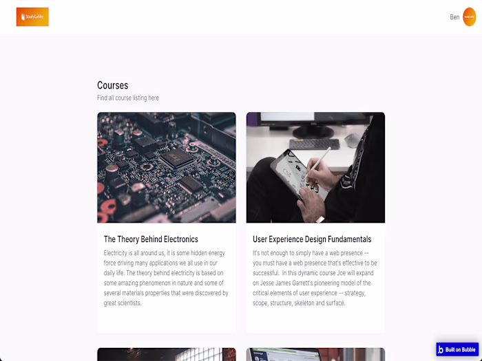 StudyLobby (Course platform app)