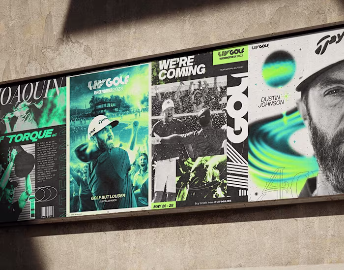LIV Golf Posters Design