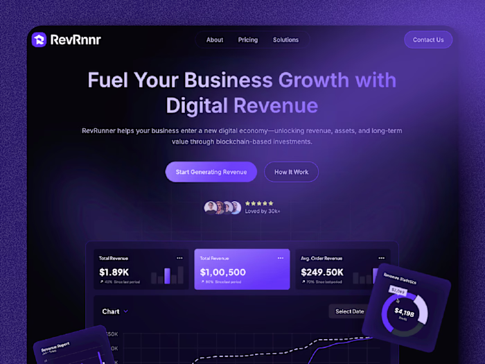 REVRUNNR | Framer Landing Page