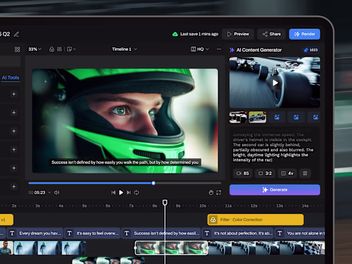 Video AI Tool Dashboard | Dashboard