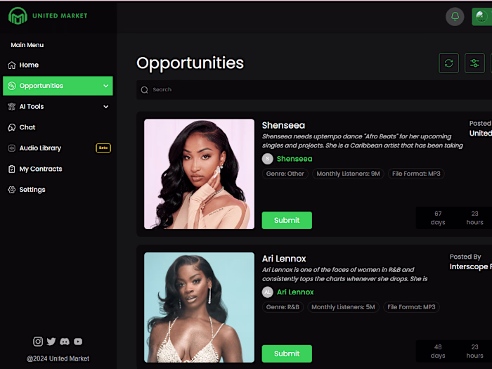 United Market For Musician