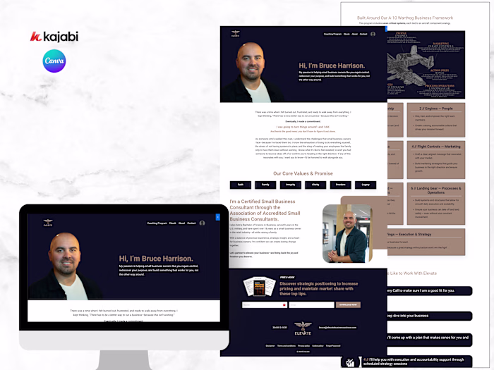 Full Kajabi Website + Sales Page for Coaching Program