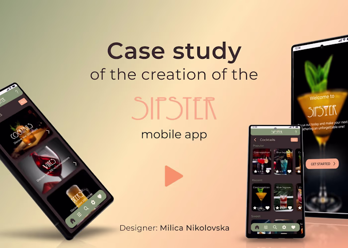 Case study - Sipster mobile app