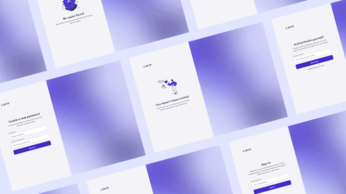 Redesigning Acre's login flow