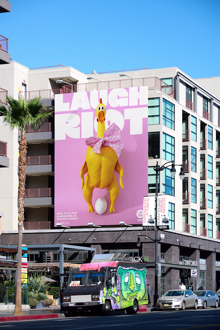 Identity / Off-screen approach for LMAO Comedy Fest