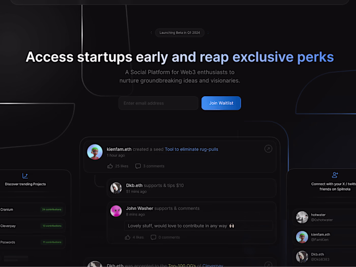 Spilnota Landing Page