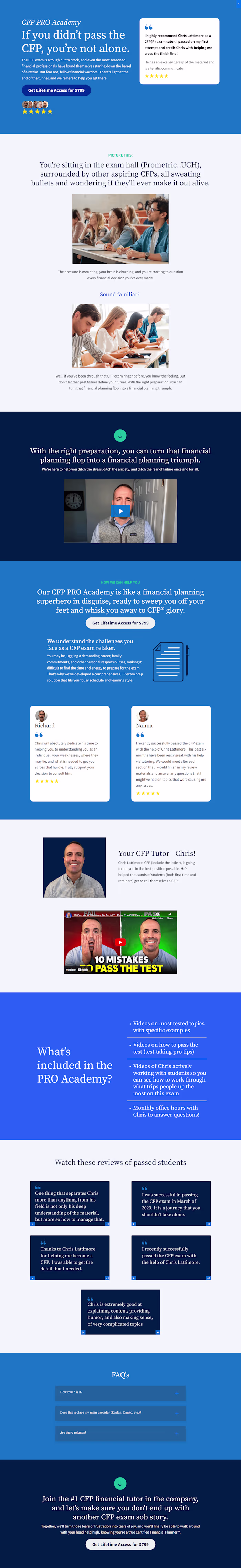 Sales Page Design for Academy | Kajabi