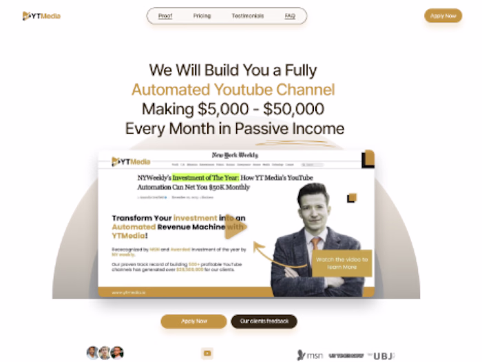 Website design Ytmedia.io