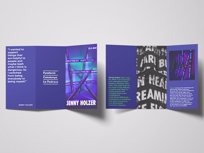 La Pedrera: Jenny Holzer | Showcase + Brand Identity