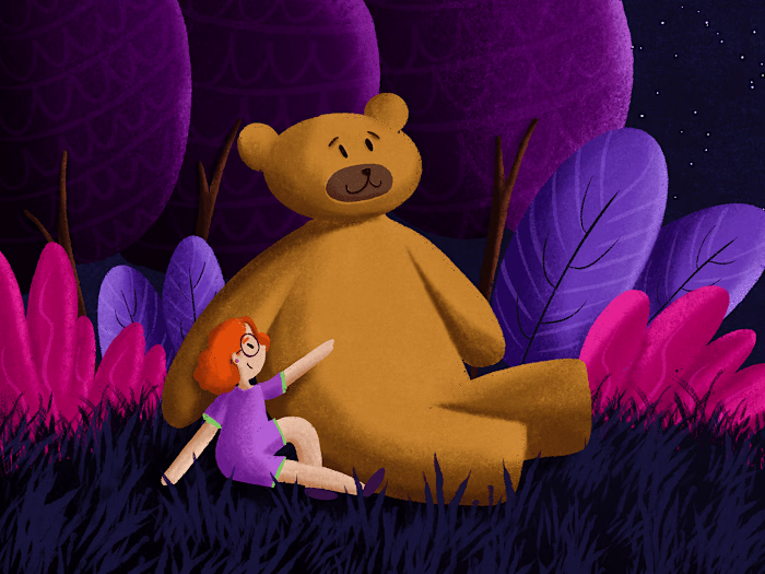 Bina and the bear