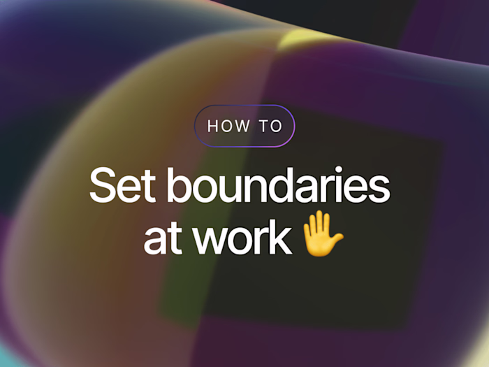 How to Set Boundaries at Work: 8 Ways ✋