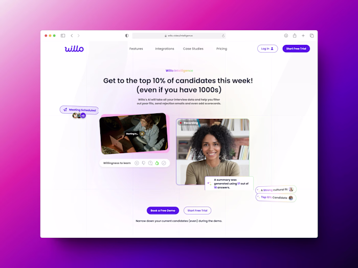 Landing Page for AI Intelligence Feature Set
