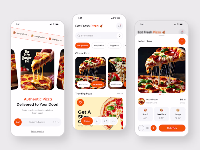 Food Delivery App UI 