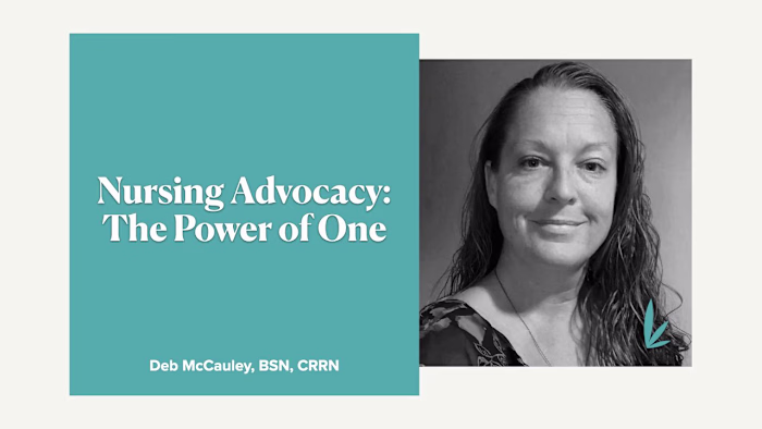 Nursing Advocacy The Power of One with Deb McCauley