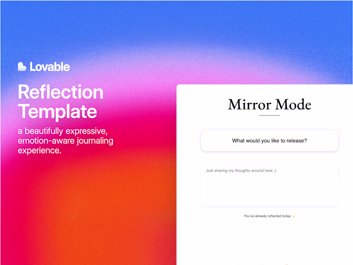 Mirror Mode – Daily Reflection Template