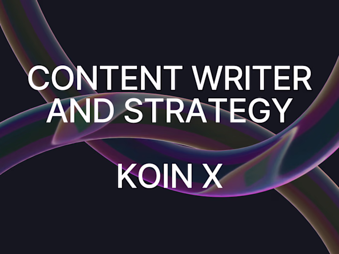 Content Writing and Strategy for "Koin X"