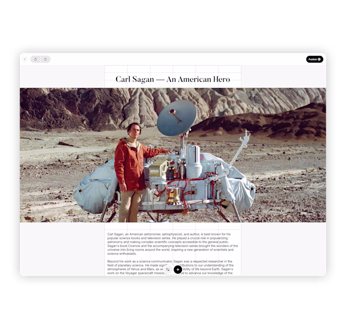 Universe Responsive Website Editor