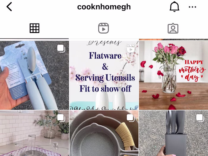 Social Media Strategy for @cooknhomegh