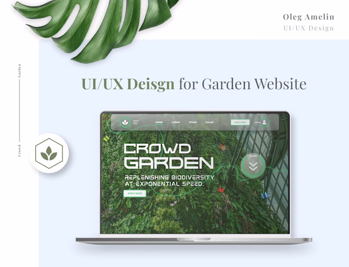 UI/UX Design for Crowd Garden project
