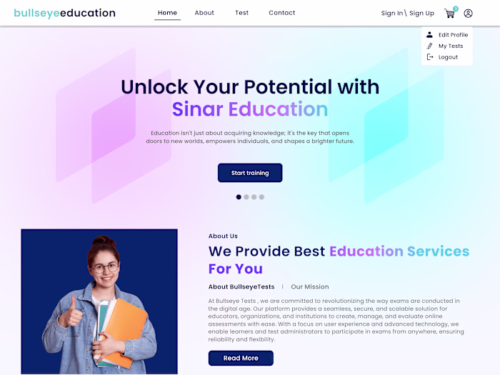 BullseyeTests - EdTech Examination Platform