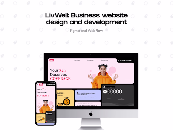 LivWell: Website design and WebFlow development