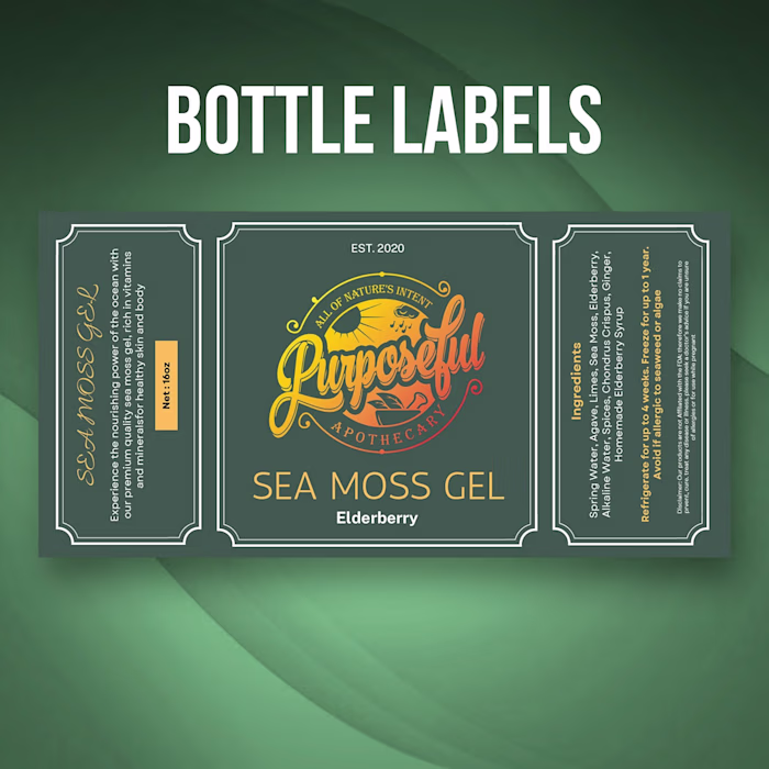 bottle label