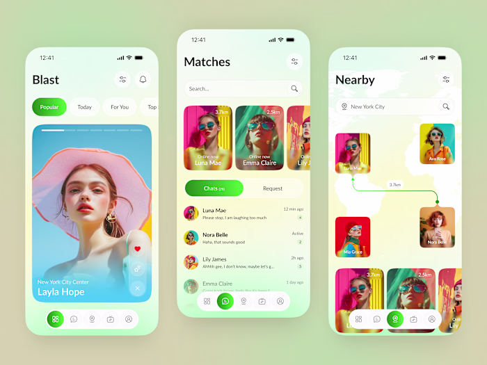 A modern dating mobile app