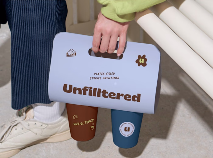 Unfilltered Café (Brand Identity + Packaging)