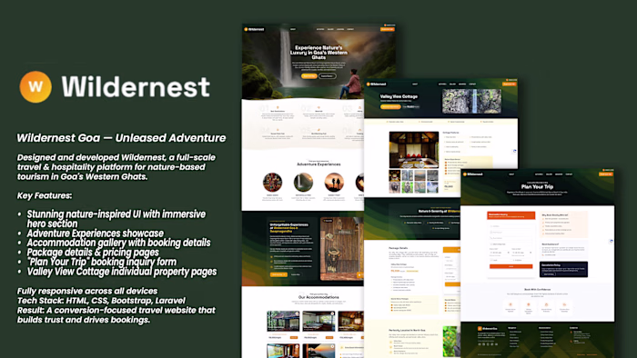 Wildernest Goa - Unleased Adventure