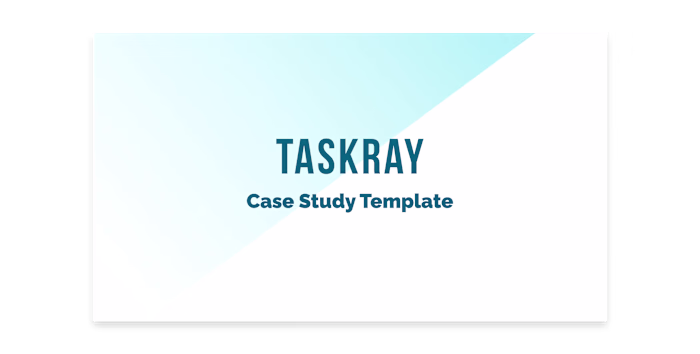 Case Study Deck for Project Management Platform