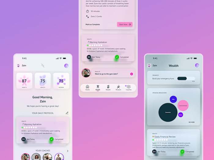 AI Lifestyle App Design for Hewwi