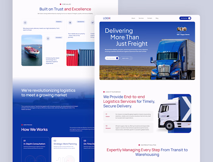 Logistic Fleet Service Website