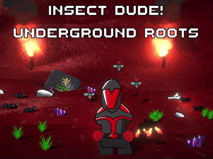 Insect Dude! Underground Roots | 2D-3D Hybrid Shooter Game