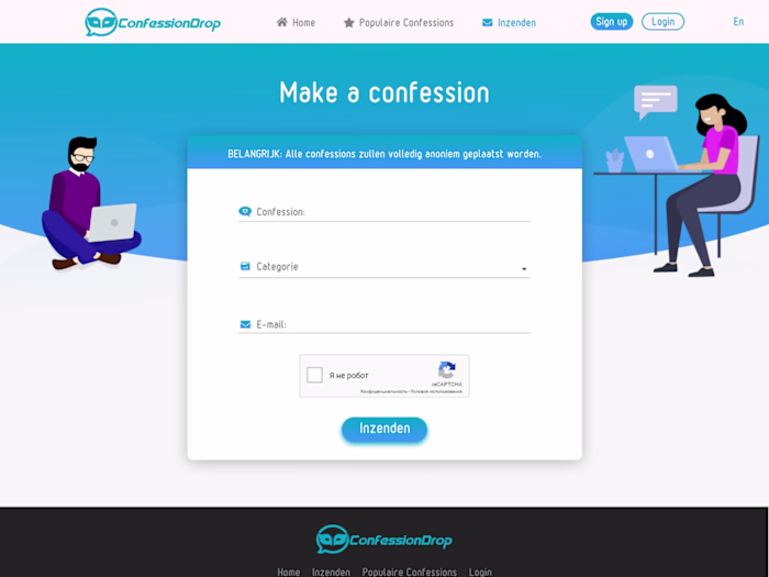 Confession Drop - Audience Polling Management.