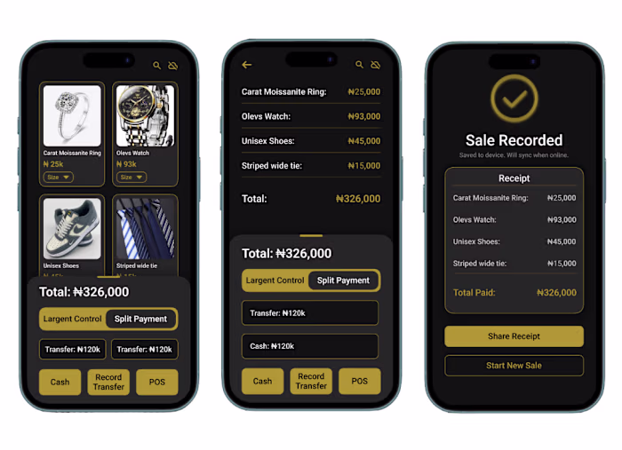 LuxePOS - Retail App for Lagos 🇳🇬 I designed LuxePOS to he...