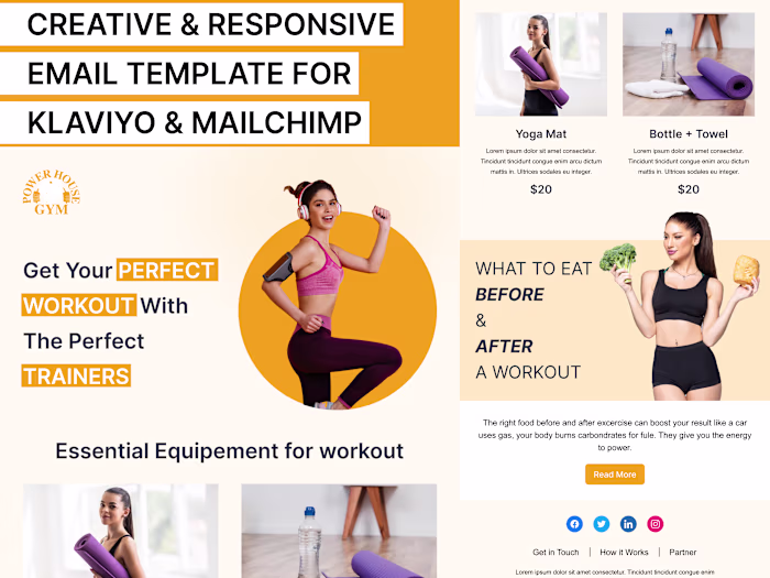 Email Template Design for Marketing Campaign