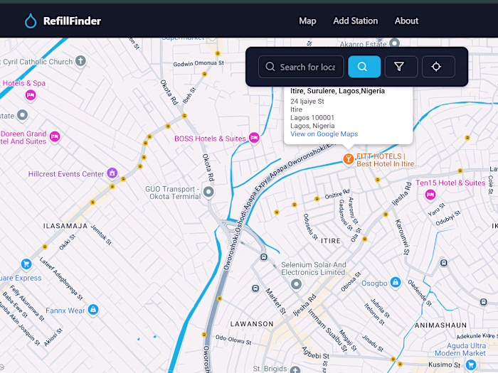 RefillFinder - Find Water Refill Stations