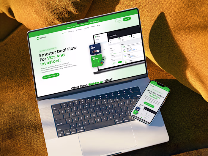 Website Redesign for Siphter.io – A Platform Connecting Startups