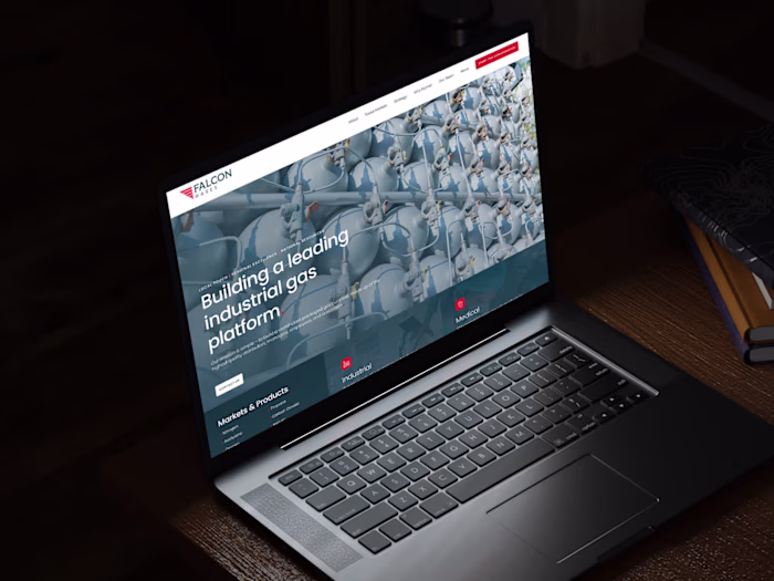 Falcon Gases Website & Logo Design