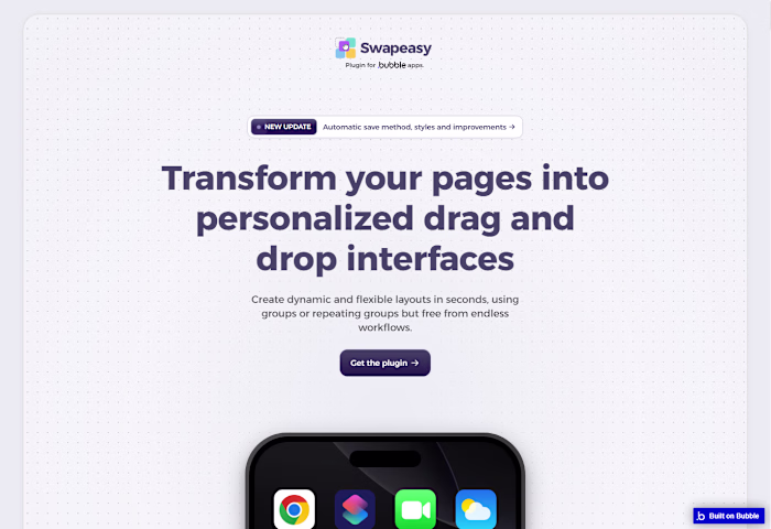 Swapeasy - Drag and Drop Groups & RG [Plugin Bubble.io]
