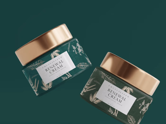 Packaging design for a beauty brand