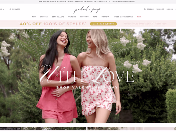 Shopify Store Design from Scratch for Petal & Pup