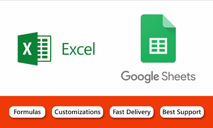 I will solve or create formulas for ms excel and google sheets